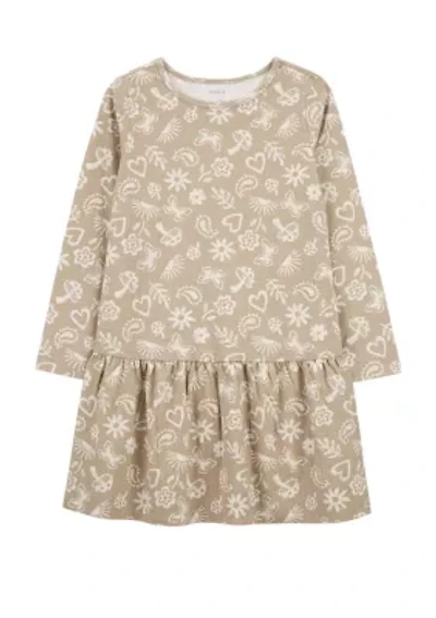 Girls 4-6x Long Sleeve Printed Dress