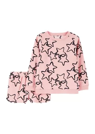 Girls 7-16 Printed Pajama Set