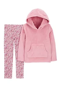 Girls 4-6x Hooded Pullover and Leggings Set