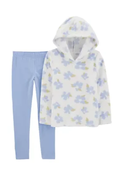 Girls 4-6x Printed Hooded Pullover and Leggings Set