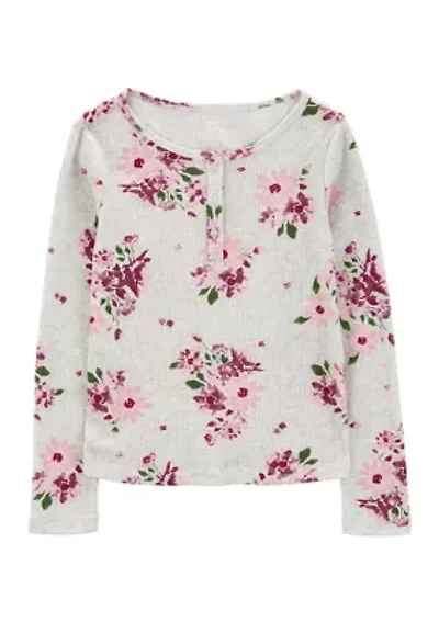 Girls 4- Floral Printed Top
