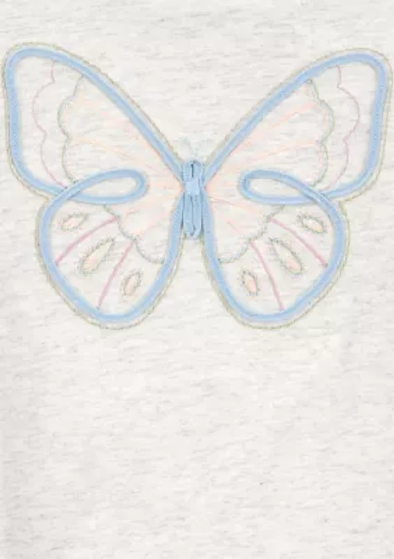 Girls 4-6x Tie Front Graphic T-Shirt