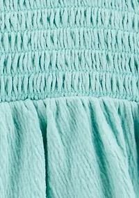 Girls 4-8 Smocked Tank Top and Shorts Set