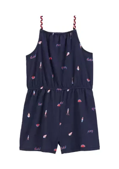 Girls 4-14 Sleeveless Cinched Romper