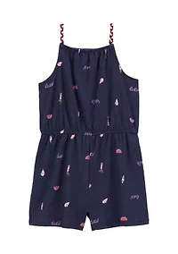 Girls 4-14 Sleeveless Cinched Romper