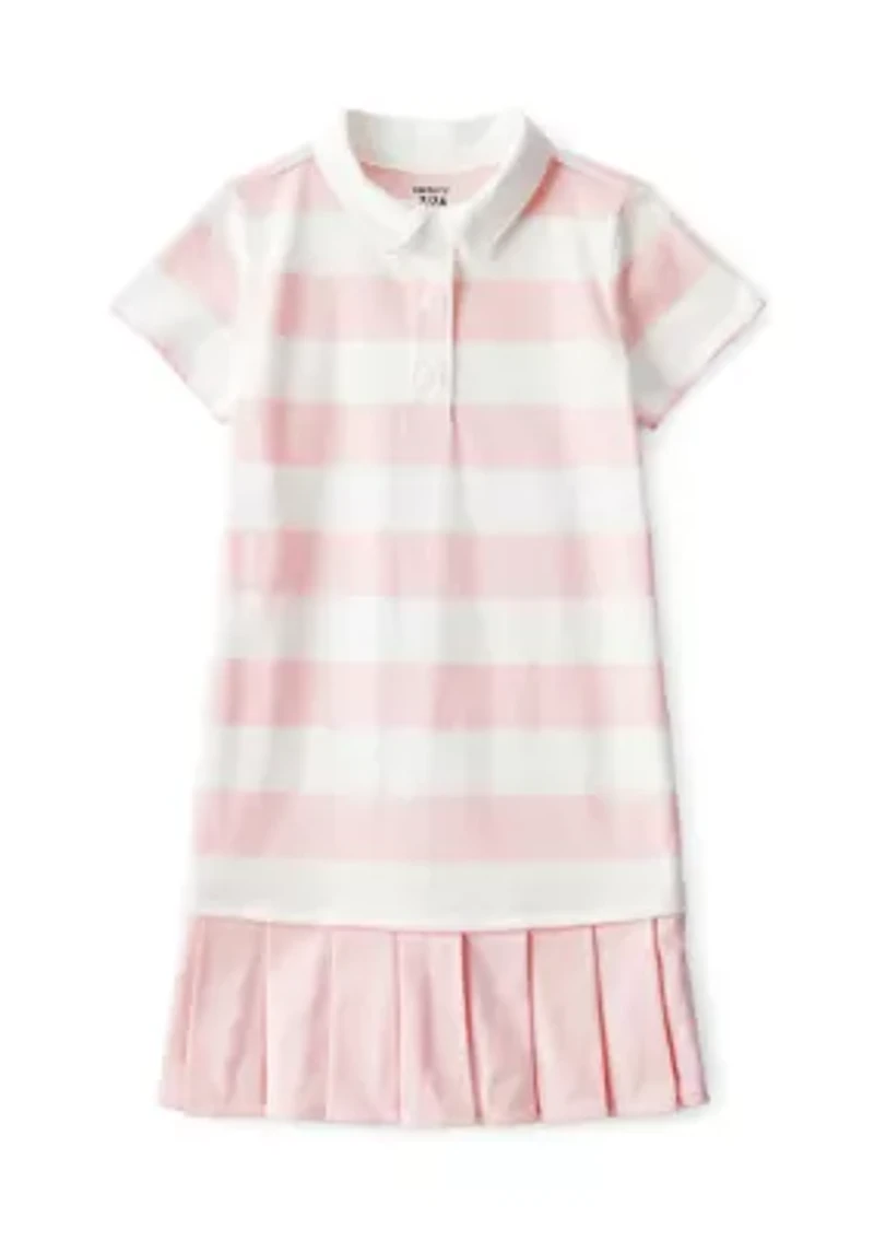 Girls 4-6x Stripe Rugby Polo Dress