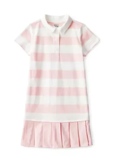 Girls 4-6x Stripe Rugby Polo Dress