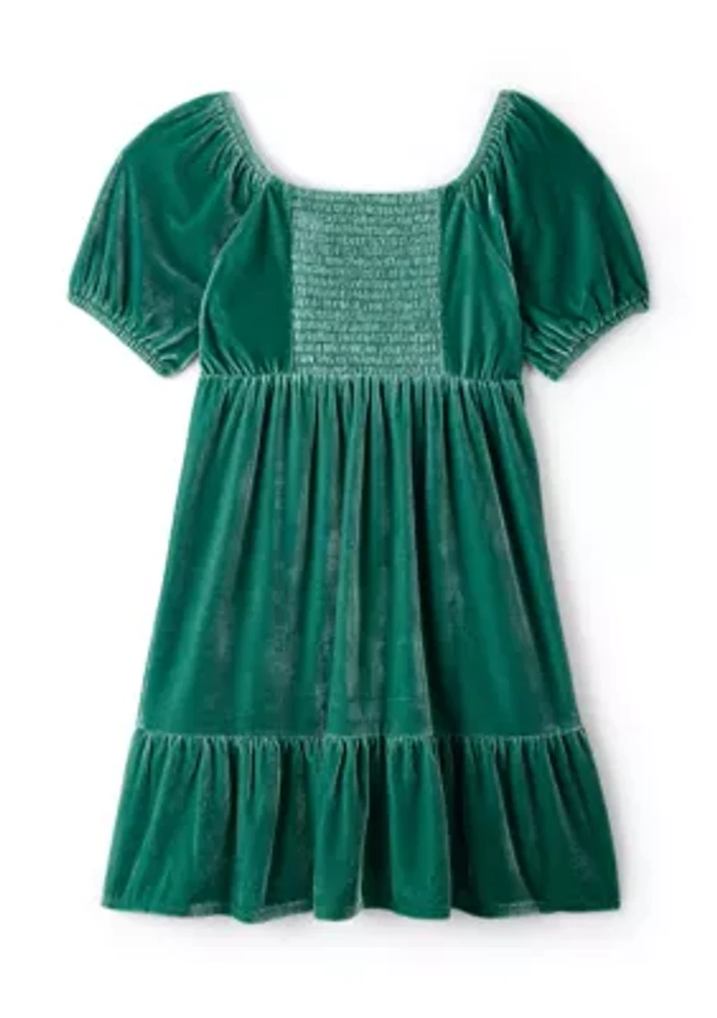 Girls 4-6x Ruffle Corduroy Dress