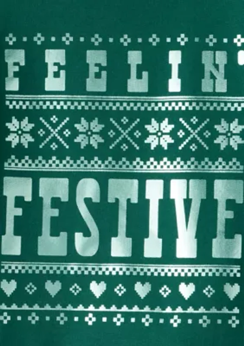 Girls 4-6x Festive Holiday Graphic Sweater