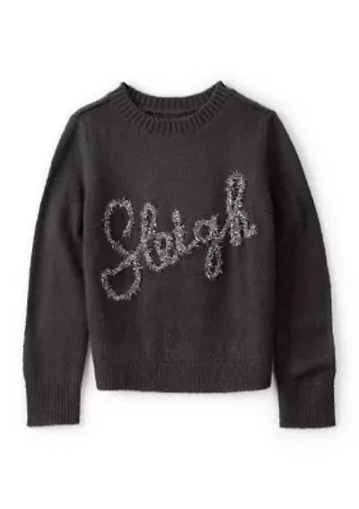 Girls 4-6x Sleigh Festive Graphic Sweater