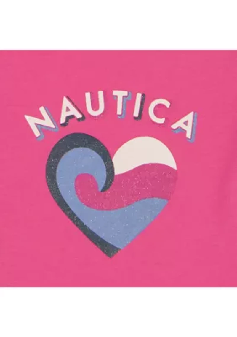 Girls 4-6 Heart Shirt Shorts Set