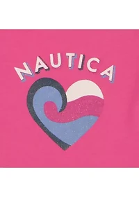 Girls 4-6 Heart Shirt Shorts Set