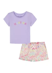 Girls 4-6 Tropical T-Shirt and Shorts Set