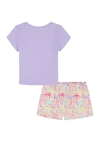 Girls 4-6 Tropical T-Shirt and Shorts Set