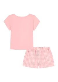 Girls 4-6 Crab T-Shirt and Gingham Shorts Set