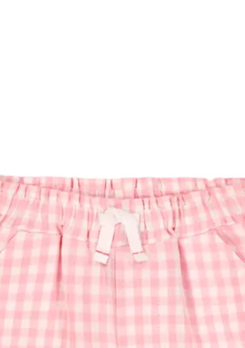 Girls 4-6 Crab T-Shirt and Gingham Shorts Set