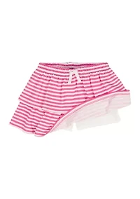 Girls 4-6x Striped Shirt and Flounce Skort Set