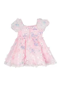 Girls 7-16 Foil Babydoll Dress