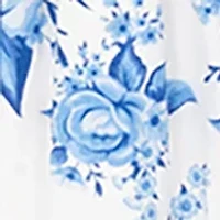 Girls 4-6x Puff Sleeve Floral Dress