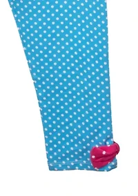 Girls 4-6x Dot Printed Top and Leggings Set