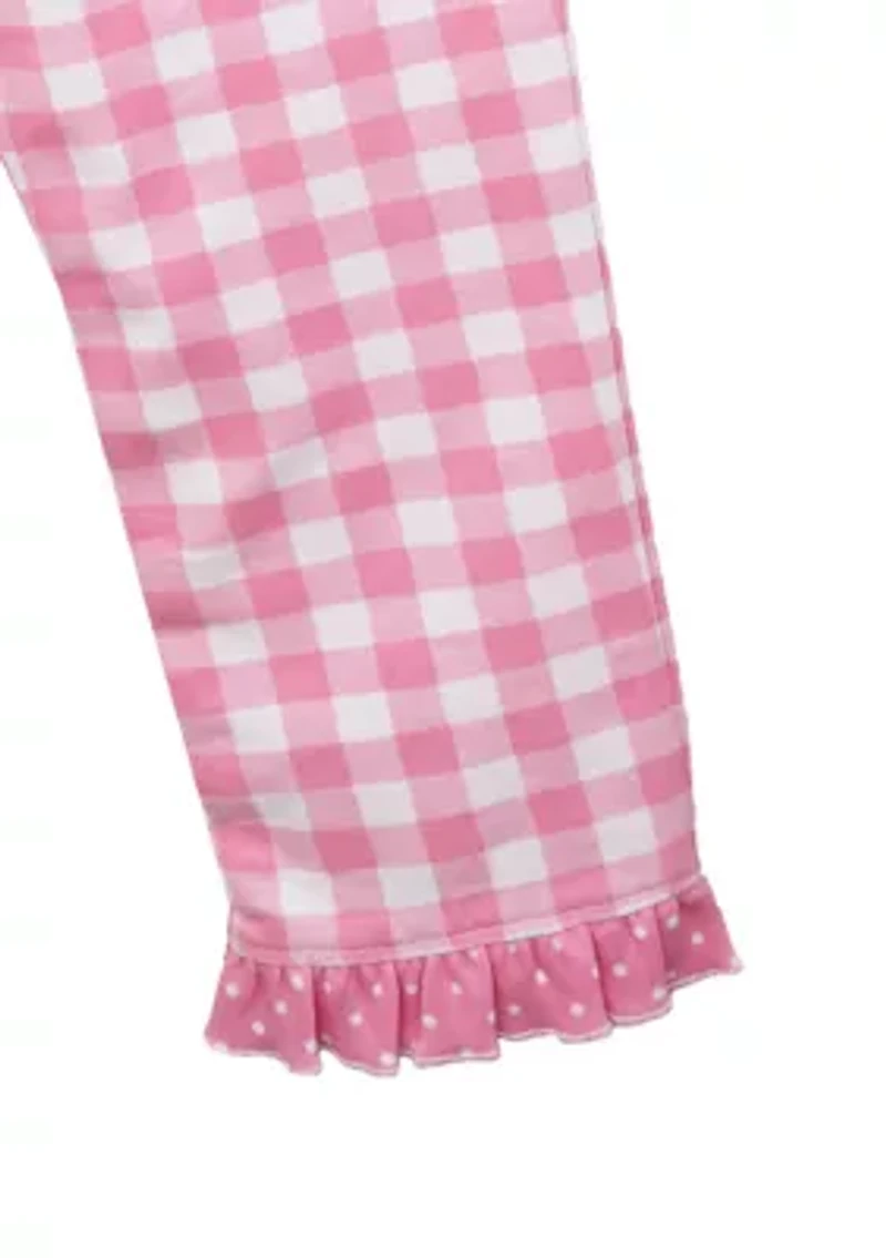 Girls 4-6x Stripe Top and Leggings Set