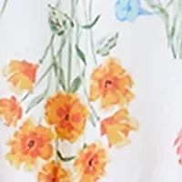 Girls 4-6x Floral Cotton Party Dress