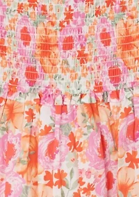 Girls 7-16 Floral Bow Shoulder Maxi Dress