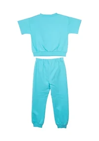 Girls 4-6x French Terry Top and Joggers Set