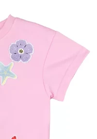 Girls 4-6x Pink Icon Top and Shorts Set