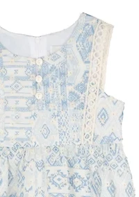 Girls 4-6x Sleeveless Printed Maxi Dress