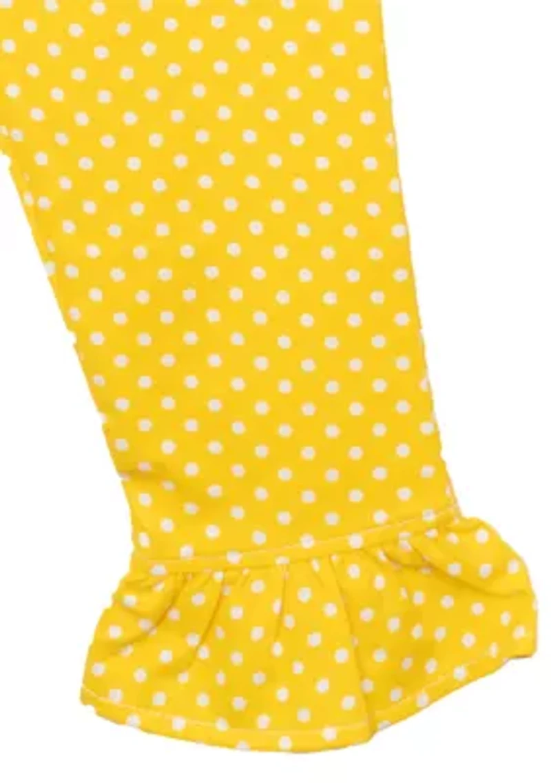 Girls 4-6x Stripe Heart Leggings Set