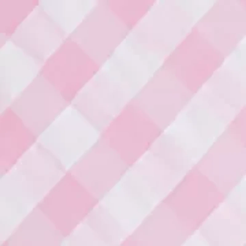 Girls 4-6x Pink Gingham Puff Sleeve Dress