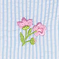 Girls 4-6x Embroidered Seersucker Dress