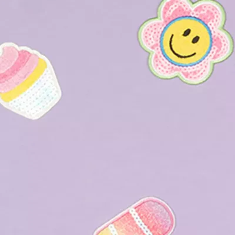 Girls 4-6x Smiley Printed Dress with Crossbody Bag