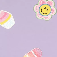 Girls 4-6x Smiley Printed Dress with Crossbody Bag