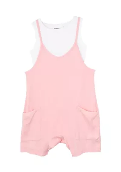 Girls 4-6x Knit Romper and T-Shirt Set