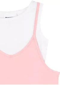 Girls 4-6x Knit Romper and T-Shirt Set