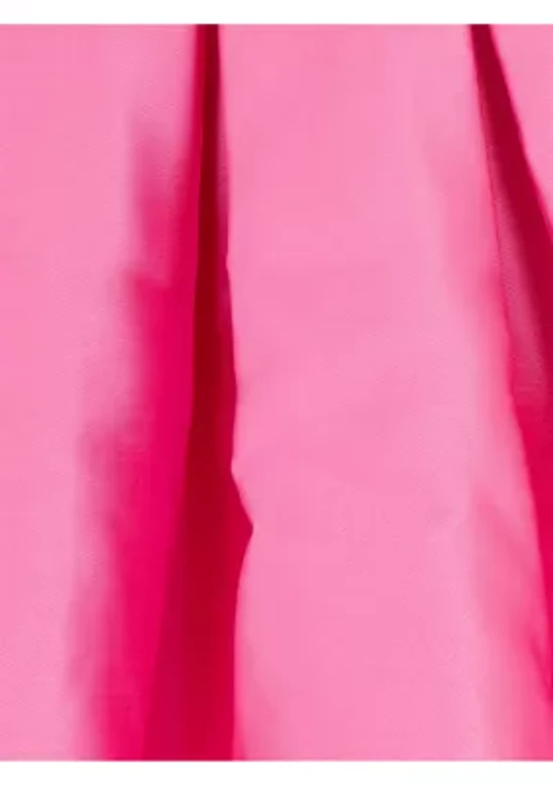 Girls 4-6 Pink Bow Shoulder Mikado Dress