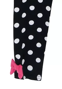 Girls 4-6 Flower Top and Polkadot Leggings
