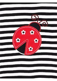 Girls 4-6 Striped Ladybug Top and Polka Dot Leggings