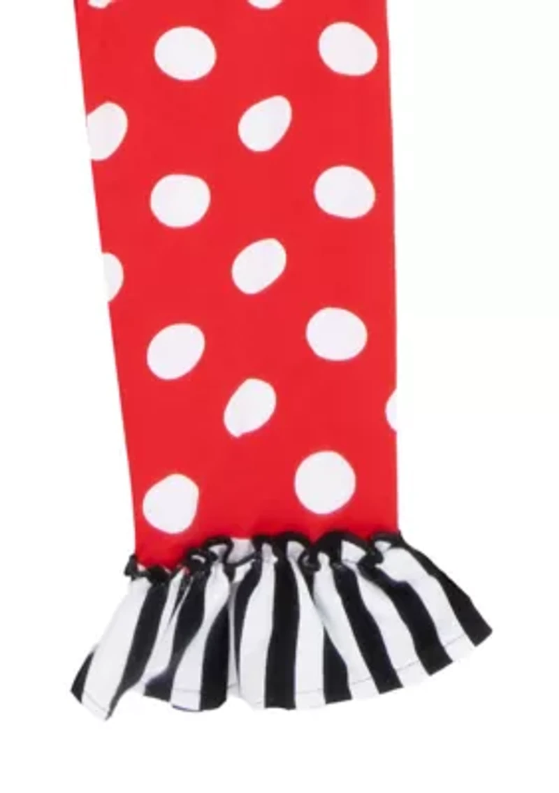 Girls 4-6 Striped Ladybug Top and Polka Dot Leggings