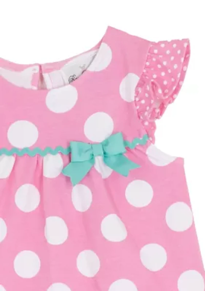 Girls 4-6x Top and Leggings Interlock Set