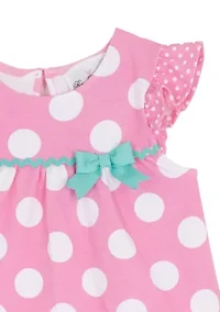 Girls 4-6x Top and Leggings Interlock Set