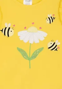 Girls 4-6x Bee Knit Top and Skort