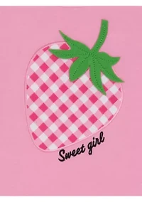 Girls 4-6x Strawberry Knit Top and Skort