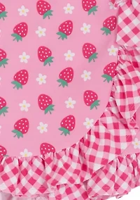 Girls 4-6x Strawberry Knit Top and Skort