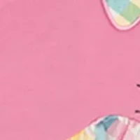 Girls 4-6x Plaid Easter Shirt and Leggings Set