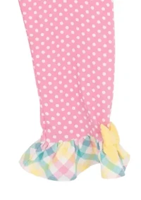 Girls 4-6x Plaid Easter Shirt and Leggings Set
