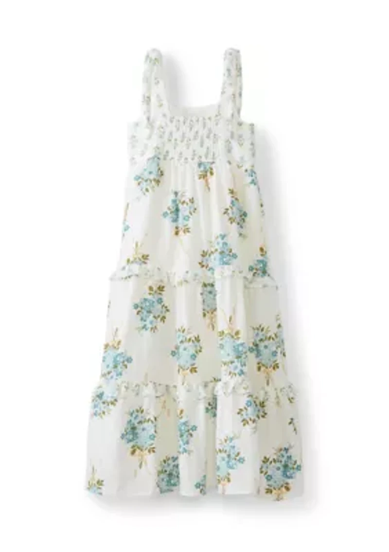 Girls 4-6x Mixed Floral Maxi Dress