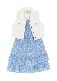Girls 4-6 Denim Vest Dress